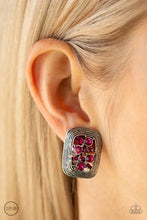 Load image into Gallery viewer, Darling Dazzle - Pink Clip-On Earrings
