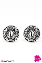 Load image into Gallery viewer, Time Warp - Silver Clip-On Earrings
