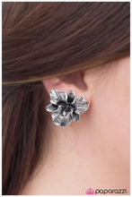 Load image into Gallery viewer, Hawaiian Princess - Silver Clip-On Earrings
