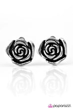 Load image into Gallery viewer, Born BLOOMantic - Silver Clip-On Earrings
