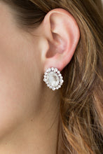 Load image into Gallery viewer, Hold Court - White Post Earrings
