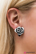 Load image into Gallery viewer, Born BLOOMantic - Silver Clip-On Earrings
