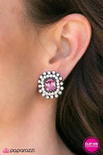 Load image into Gallery viewer, Nevertheless, She Persisted - Pink Clip-On Earrings

