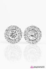 Load image into Gallery viewer, Move Over, Cinderella - White Clip-On Earrings
